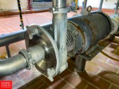 Fristam Centrifugal Pump, Model: FPX3532-170 with Baldor 15 HP 3,450 RPM Motor and 2.5