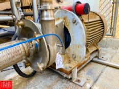 Fristam Centrifugal Pump , Model: FP3552-205 with Baldor 50 HP 3,540 RPM Motor and 6