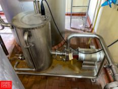 Hot Water Set with Fristam Centrifugal Pump with Baldor 5 HP 3,450 RPM Motor and 2.5