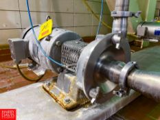 Fristam Centrifugal Pump, with Baldor 10 HP Motor and 2.5