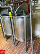 S/S 80 Gallon Hinged Tanks - Rigging Fee: $600