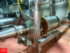 Fristam Centrifugal Pump, with Baldor 5 HP 1,750 RPM S/S Clad Motor and 2.5