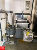 S/S Sink Electric Water Heater, S/S Shelves and S/S Sliding Door Cabinet - Rigging Fee: $1000