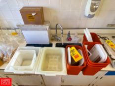 Assorted Lab Glassware, Culture Tubes, Lens Cleaner and Plastic Bottles - Rigging Fee: $400