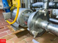 Fristam Centrifugal Pump, Model: FPX3532-175 with Baldor 15 HP 3,500 RPM Motor and 3