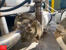 Fristam Centrifugal Pump, Model: FPX3555, with Baldor 15 HP 1,765 RPM Motor and 3