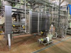 BULK BID: (Lots 54-60) APV 12,000 Gallon/HR Pasteurizer, with Plate Heat Exchanger, Fristam Positive