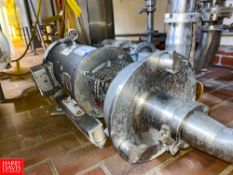 Fristam Centrifugal Pump, Model: FPX3532-150 with Baldor 7.5 HP 3,450 RPM Motor and 2.5