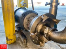 Fristam Centrifugal Pump, with Baldor 20 HP 3,525 RPM Motor and 3