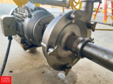 Fristam Centrifugal Pump, with Baldor 15 HP 1,765 RPM Motor and 3