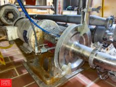 Fristam Centrifugal Pump with Baldor 7.5 HP 3,450 RPM - Rigging Fee: $150