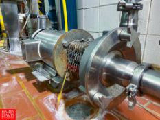 Fristam Centrifugal Pump, Model: FPX3531, with Baldor 5 HP 3,450 RPM S/S Motor and 2.5