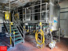 BULK BID: (Lots 162 - 184) 4 Tank CIP System, with (4) Fristam Centrifugal Pumps, 3