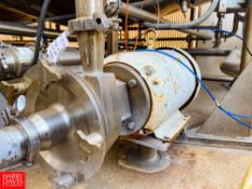 Fristam Centrifugal Pump, Model: FPR1742-205 with Baldor 20 HP 3,525 RPM Motor and 2