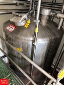 TSI 1,400 Gallon S/S Dome-Top, Cone-Bottom Single Shell Tanks, S/N 7503-3-11, with Alfa Laval Air