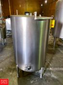 235 Gallon S/S Hinged Lid Tank - Rigging Fee: $100