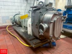 Fristam Positive Displacement Pump with Baldor 15 HP 1,765 RPM Motor, and 3