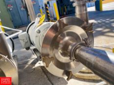 Fristam Centrifugal Pump, Model: FPX3555, with Baldor 15 HP 1,765 RPM Motor and 3