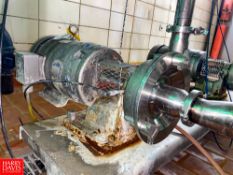 Fristam Centrifugal Pump, with Baldor 10 HP 3,500 RPM Motor and 2.5