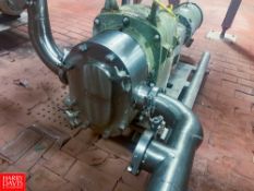 Fristam Positive Displacement Pump, Model: FKL150A-STD, with Motor, Gear Reducing Drive, Mounted