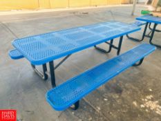 Steel Picnic Tables - Rigging Fee: $300