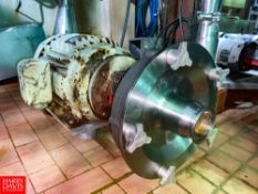 Fristam Centrifugal Pump, with Baldor 15 HP 1,765 RPM Motor and 3