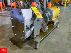 Positive Displacement Pump with Baldor 10 HP 1,770 RPM Motor, Mounted on S/S Base - Rigging Fee: $