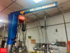 CM Value Star .5 Ton Electric Chain Hoist, with Crane Hoist Jib - Rigging Fee: $1200