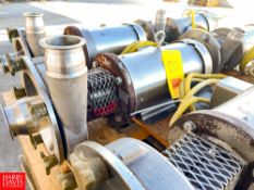 Fristam Centrifugal Pump, Model: FPX-722, with Baldor 5 HP 1,750 RPM Motor and 3