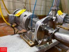 Fristam Centrifugal Pump, with Baldor 10 HP 3,500 RPM Motor and 2.5