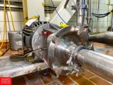 Fristam Centrifugal Pump, with 25 HP 5,320 RPM Motor and 2.5