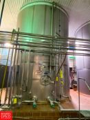 Walker 25,000 Gallon, Jacketed S/S Silo, S/N: VHST-6065-R, with Vertical Agitation, (2) Tri-Clover