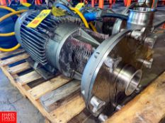 Fristam Centrifugal Pump 25 HP 1,760 RPM Reliance Motor and 4