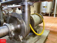 Skid Mounted Hot Water Set, Fristam Centrifugal Pump, with Baldor 5 HP S/S Clad Motor and 2