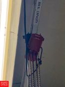 Dayton 800 LB Electric Hoist - Rigging Fee: $100
