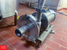 Fristam Centrifugal Pump, with Baldor 5 HP 3,450 RPM S/S Motor and 2