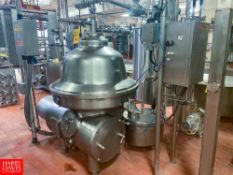 Westfalia S/S CIP Separator, Model: SAM20006, S/N 1652-522, with Tools, with Tools - Rigging Fee: $