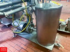Skid Mounted Hot Water Set Fristam Centrifugal Pump and S/S Tank on S/S Base - Rigging Fee: $250