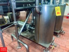 Fristam Centrifugal Pump Baldor 5 HP 1,750 RPM S/S Clad Motor and Hot Water Tank, Mounted on S/S