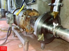 Fristam Centrifugal Pump with Baldor 20 HP 3,525 RPM Motor and 2.5