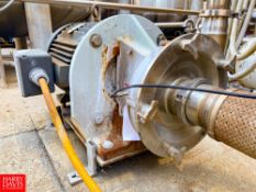 Fristam Centrifugal Pump, Model: FP3552-205 with Baldor 50 HP 3,540 RPM Motor and 4