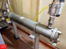 Tube/Shell Heat Exchanger with Valves - Rigging Fee: $300