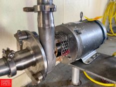 Fristam Centrifugal Pump, with Baldor 10 HP 3,450 RPM Motor 2.5