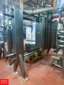 Crepaco Plate Heat Exchanger, Model: R51, S/N 8998 5-Zone, with Check Valve Air Valve and