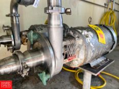 Fristam Centrifugal Pump, with Baldor 10 HP 3,500 RPM Motor 2.5