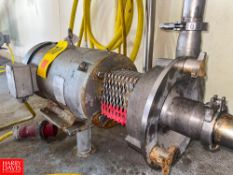 Fristam Centrifugal Pump, with Baldor 15 HP 3,450 RPM Motor 2.5