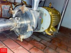 Fristam Centrifugal Pump, Model: FPX1742, with Baldor 25 HP Super-E Motor and 3