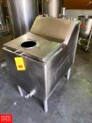 80 Gallon S/S Tank with Hinged Lid - Rigging Fee: $50