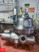 Westfalia S/S CIP Separator MSB250-01-076, S/N 1679-884, with Tools - Rigging Fee: $2500
