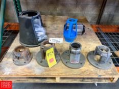 Assorted Pump Adapters and Valve Actuator - Rigging Fee: $50
